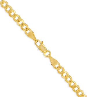 14k Gold Curb Link Chain Necklace - 14K - OLIVE & CHAIN Fine Jewelry