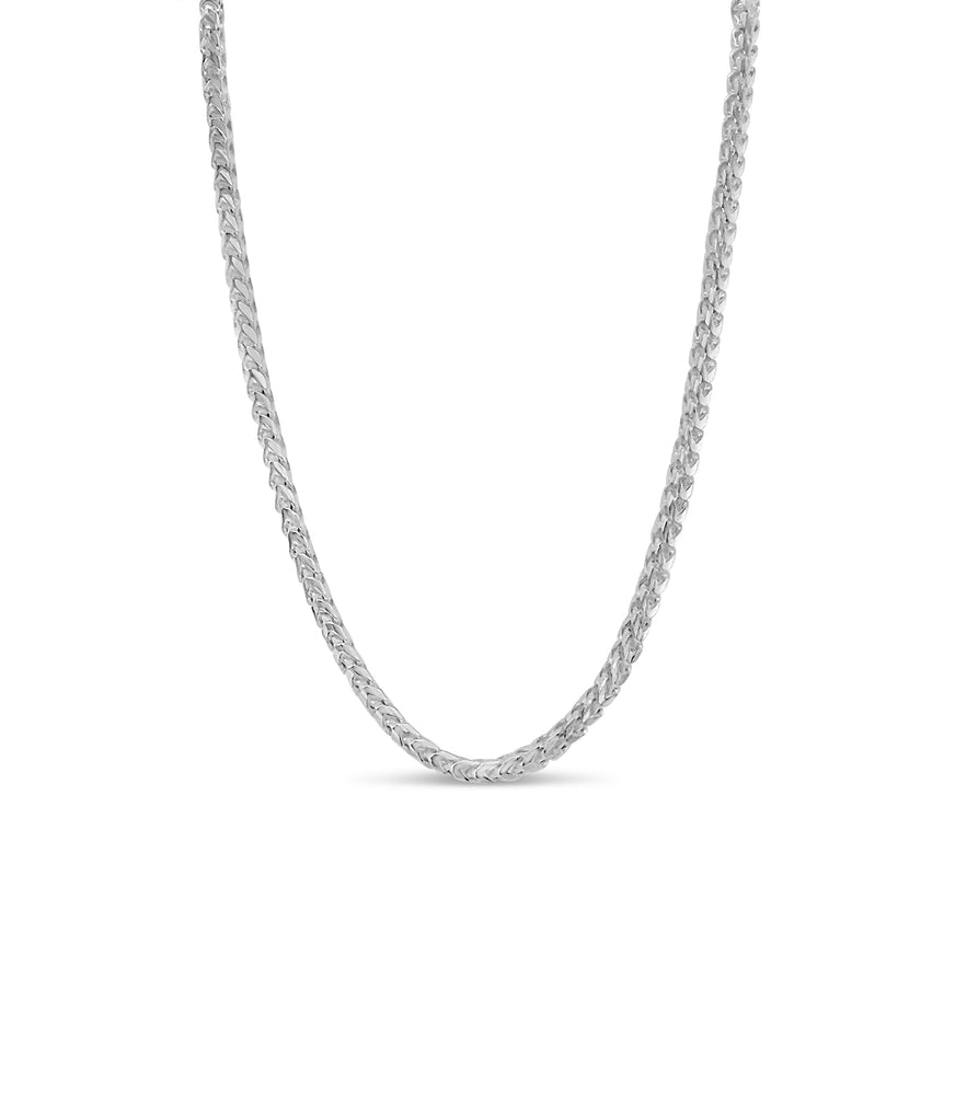 Silver Franco Chain Necklace - 14K  - Olive & Chain Fine Jewelry