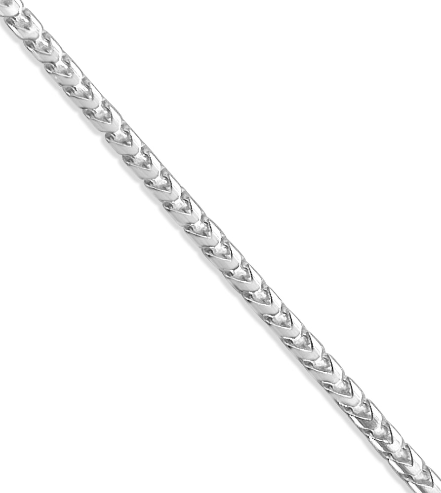 Silver Franco Chain Necklace - 14K  - Olive & Chain Fine Jewelry