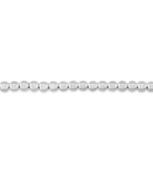 Silver Bead Strand Chain Necklace - 14K  - Olive & Chain Fine Jewelry