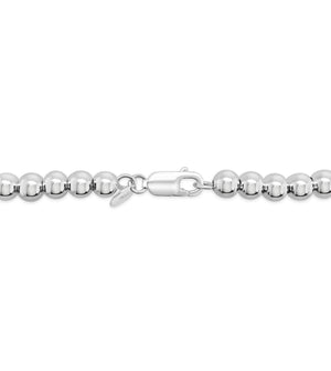 Silver Bead Strand Chain Necklace - 14K  - Olive & Chain Fine Jewelry