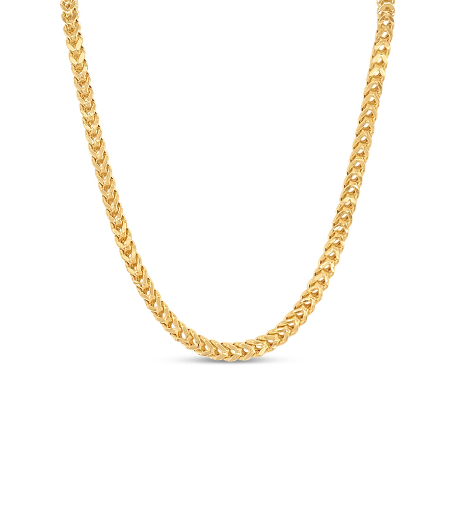 10k Gold Franco Chain Necklace - 14K - OLIVE & CHAIN Fine Jewelry
