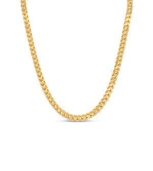 10k Gold Franco Chain Necklace - 14K - OLIVE & CHAIN Fine Jewelry