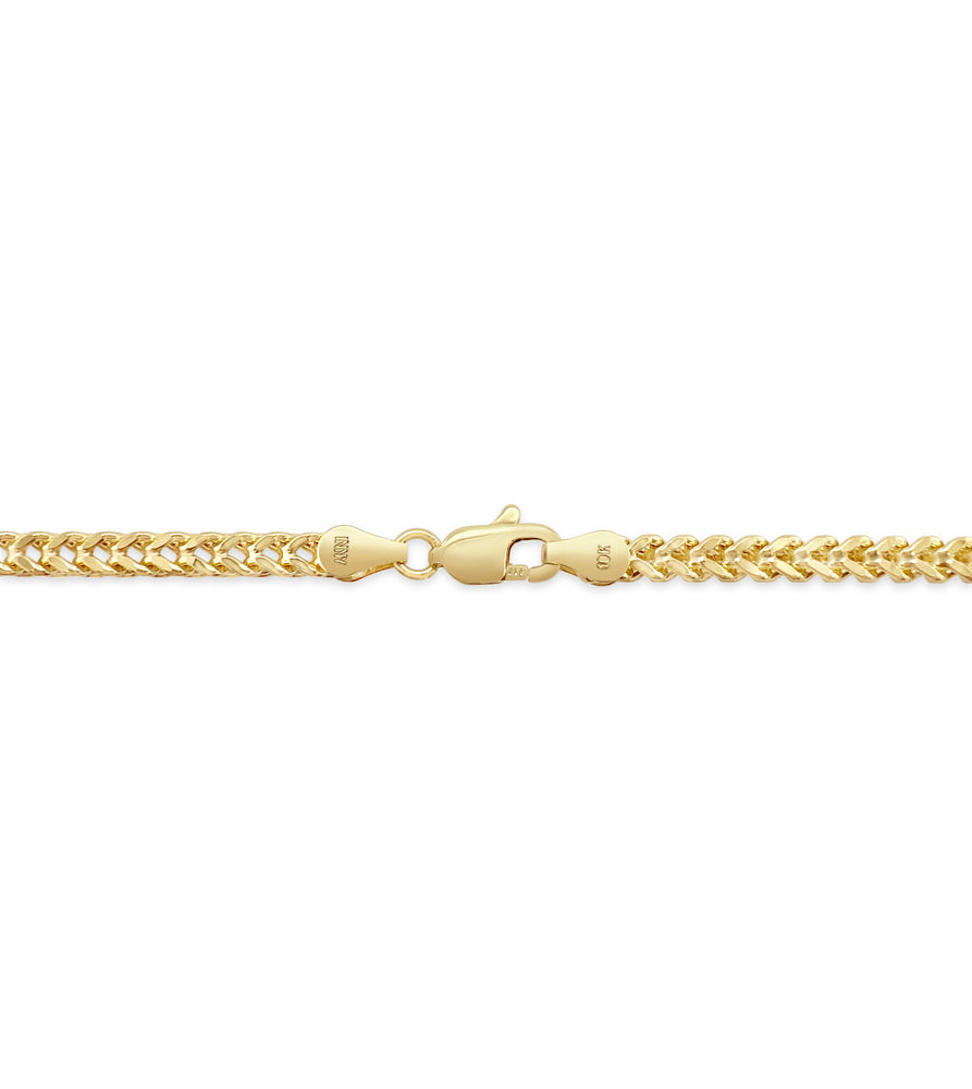 10k Gold Franco Chain Necklace - 14K - OLIVE & CHAIN Fine Jewelry
