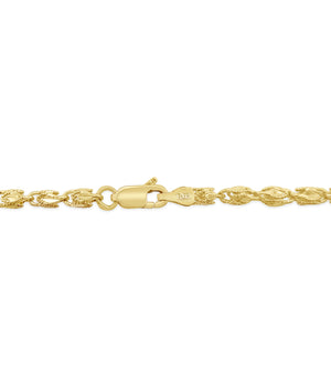 10K SOLID Yellow Gold Turkish Rope Chain Necklace, 2.5MM 3MM 3.5MM