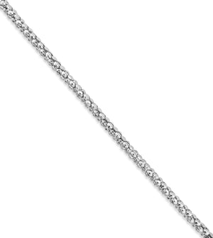 Silver Popcorn Chain Necklace - 14K  - Olive & Chain Fine Jewelry