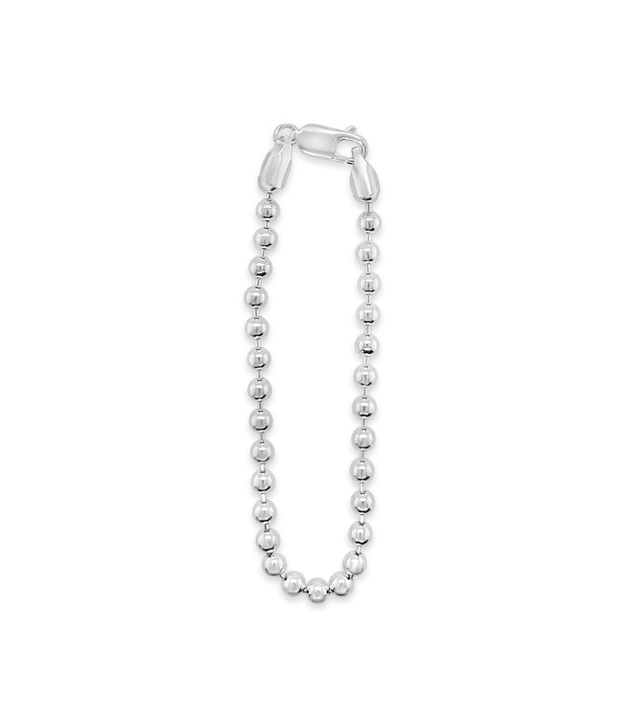 Silver Bead Chain Bracelet - 14K  - Olive & Chain Fine Jewelry