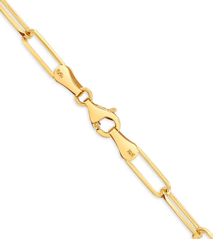 10k Gold Paperclip Chain Necklace - 14K - OLIVE & CHAIN Fine Jewelry