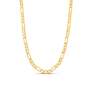 10k Gold Figaro Chain Necklace - 14K  - Olive & Chain Fine Jewelry