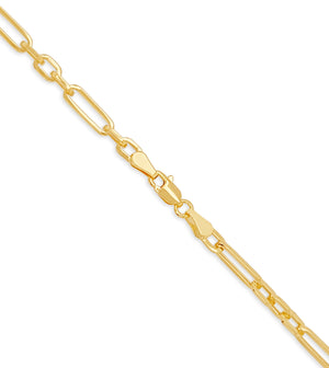 14k Gold Paperclip Link Chain Necklace - 14K  - Olive & Chain Fine Jewelry