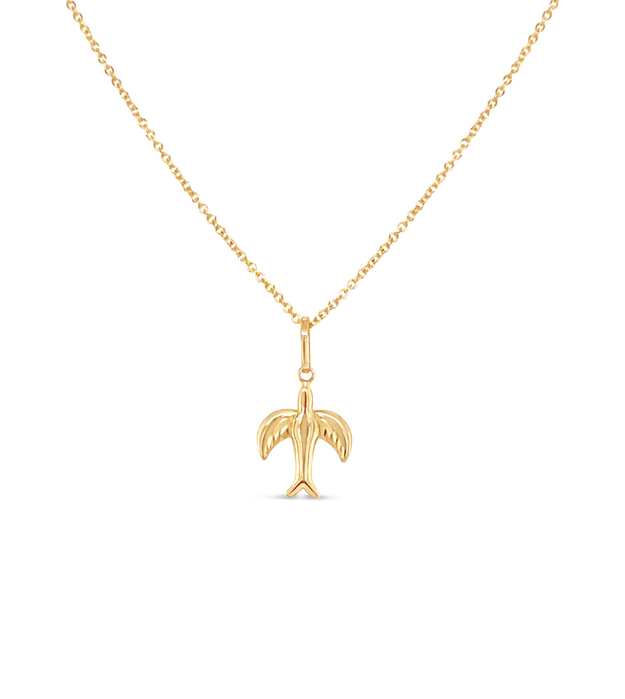 14k Gold Bird Necklace - 14K  - Olive & Chain Fine Jewelry