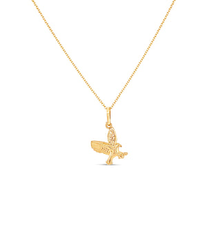 14k Gold Eagle Necklace - 14K - OLIVE & CHAIN Fine Jewelry