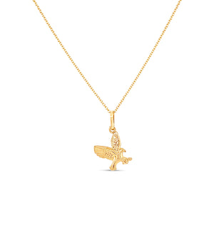 14k Gold Eagle Necklace - 14K  - Olive & Chain Fine Jewelry