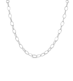 Silver Romy Chain Necklace - 14K  - Olive & Chain Fine Jewelry