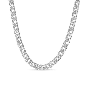 Silver Rombo Link Chain Necklace - 14K  - Olive & Chain Fine Jewelry