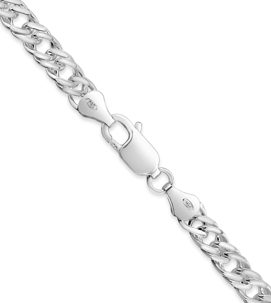 Silver Rombo Link Chain Necklace - 14K  - Olive & Chain Fine Jewelry