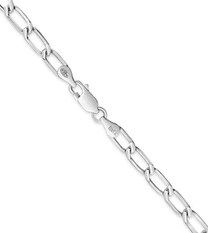 Silver Open Link Chain Necklace - 14K  - Olive & Chain Fine Jewelry