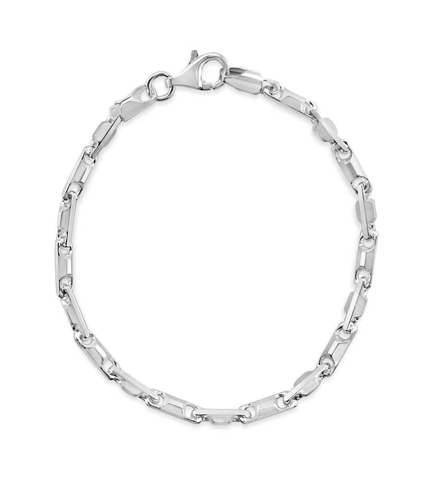 Silver Heshe Link Chain Bracelet - 14K  - Olive & Chain Fine Jewelry