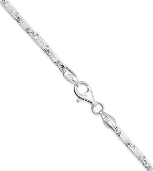 Silver Heshe Link Chain Necklace - 14K  - Olive & Chain Fine Jewelry
