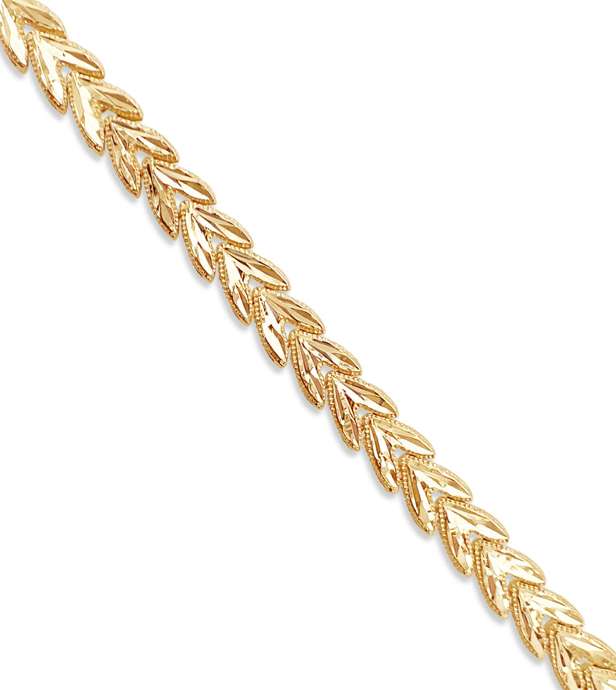 10k Gold Heart Arrow Filigree Bracelet - 14K - OLIVE & CHAIN Fine Jewelry