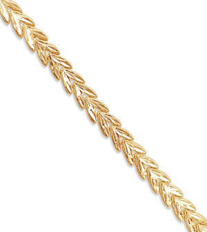 10k Gold Heart Arrow Filigree Bracelet - 14K - OLIVE & CHAIN Fine Jewelry