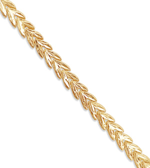 10k Gold Heart Arrow Filigree Bracelet - 14K  - Olive & Chain Fine Jewelry
