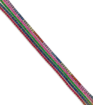 Pink Sapphire Tennis Bracelet - 14K  - Olive & Chain Fine Jewelry
