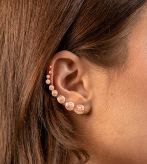 14k Rose Gold Ball Stud Earring - 14K  - Olive & Chain Fine Jewelry