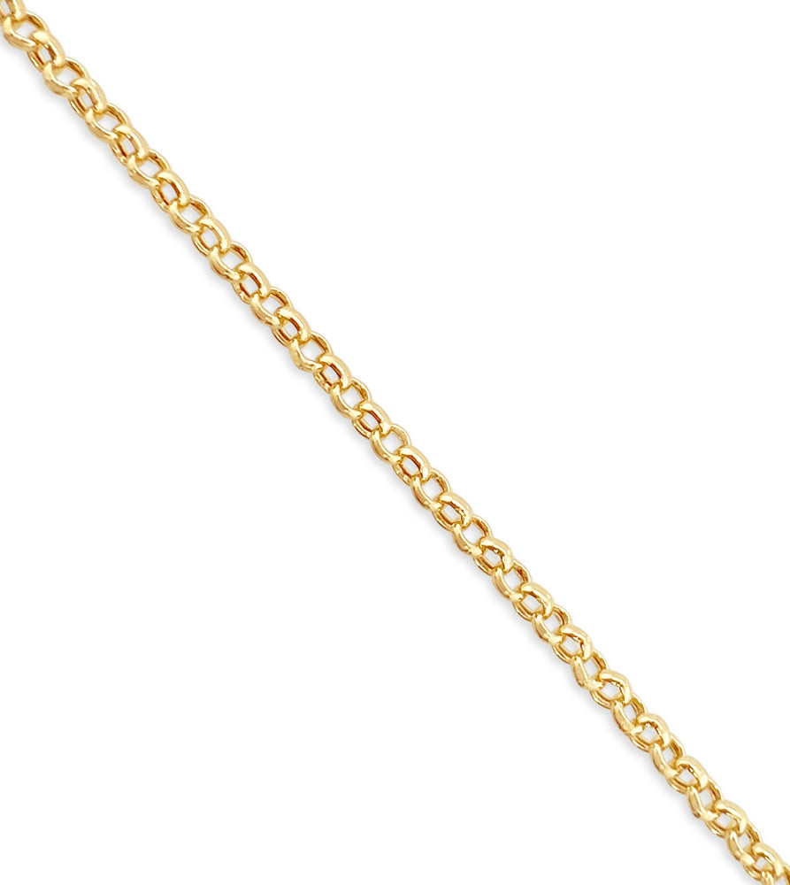 14k Gold Rolo Chain Necklace - 14K - OLIVE & CHAIN Fine Jewelry