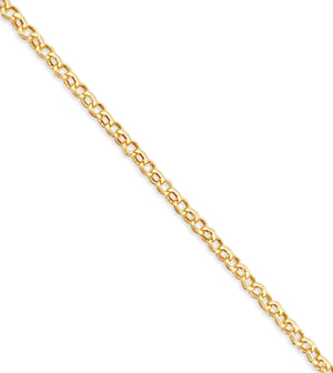 14k Gold Rolo Chain Necklace - 14K - OLIVE & CHAIN Fine Jewelry