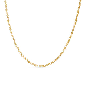 14k Gold Rolo Chain Necklace - 14K - OLIVE & CHAIN Fine Jewelry