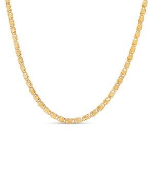 14k Gold Mirror Heart Chain Necklace - 14K - OLIVE & CHAIN Fine Jewelry