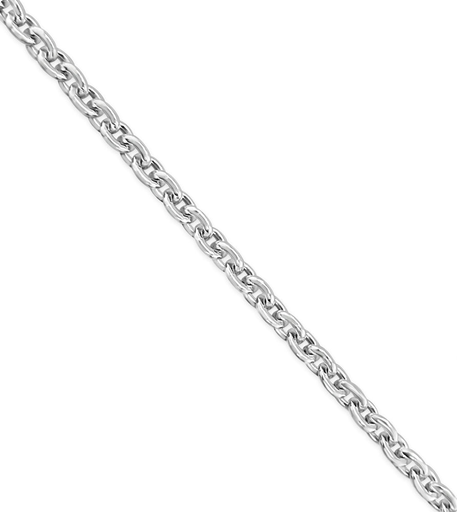 Silver Rolo Link Chain Necklace - 14K  - Olive & Chain Fine Jewelry