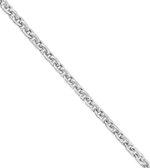Silver Rolo Link Chain Necklace - 14K  - Olive & Chain Fine Jewelry