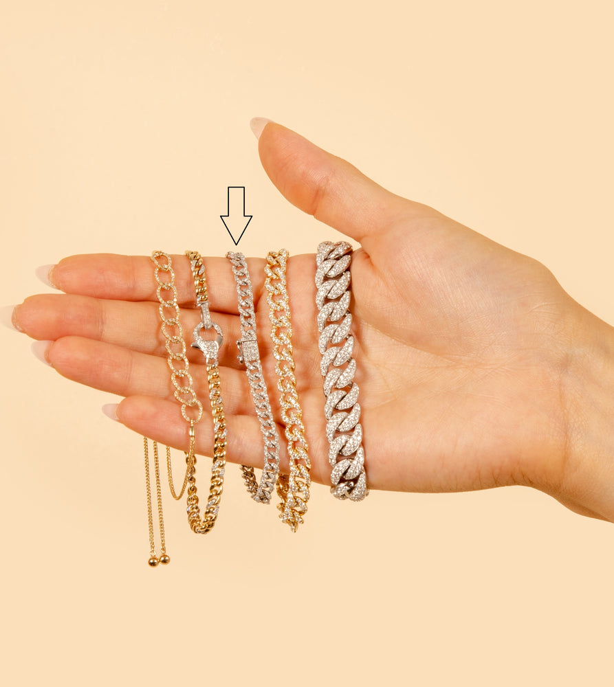Diamond Cuban Link Bracelet - 14K  - Olive & Chain Fine Jewelry