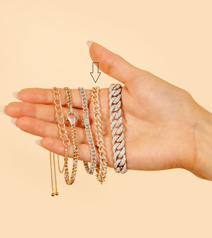 Diamond Cuban Link Bracelet - 14K  - Olive & Chain Fine Jewelry