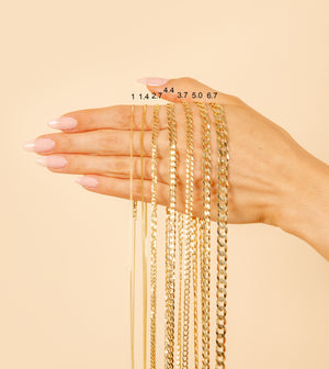 14k Gold Curb Link Chain Necklace - 14K - OLIVE & CHAIN Fine Jewelry