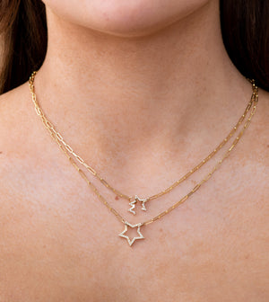 Diamond Star Connector Clasp - 14K  - Olive & Chain Fine Jewelry