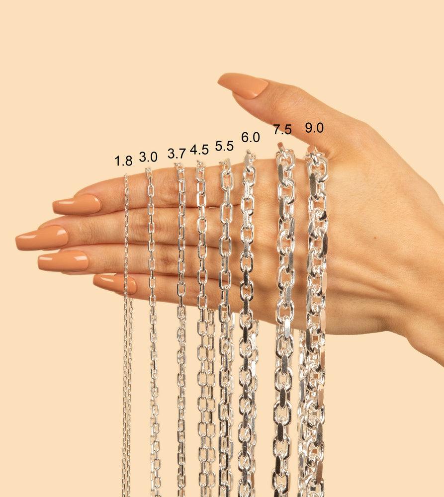 Silver Anchor Link Forzatina Chain Necklace - 14K  - Olive & Chain Fine Jewelry