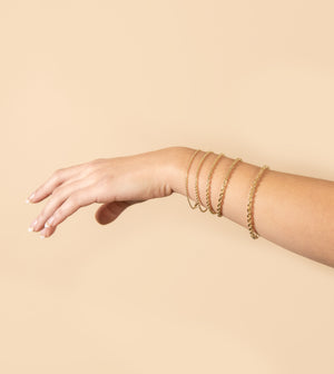 Solid 10k Gold Rope Chain Bracelet - 14K  - Olive & Chain Fine Jewelry