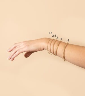 Solid 14k Gold Rope Chain Bracelet - 14K - OLIVE & CHAIN Fine Jewelry