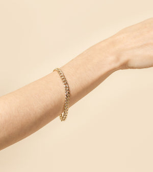 14k Gold Cuban Link Bracelet - 14K  - Olive & Chain Fine Jewelry