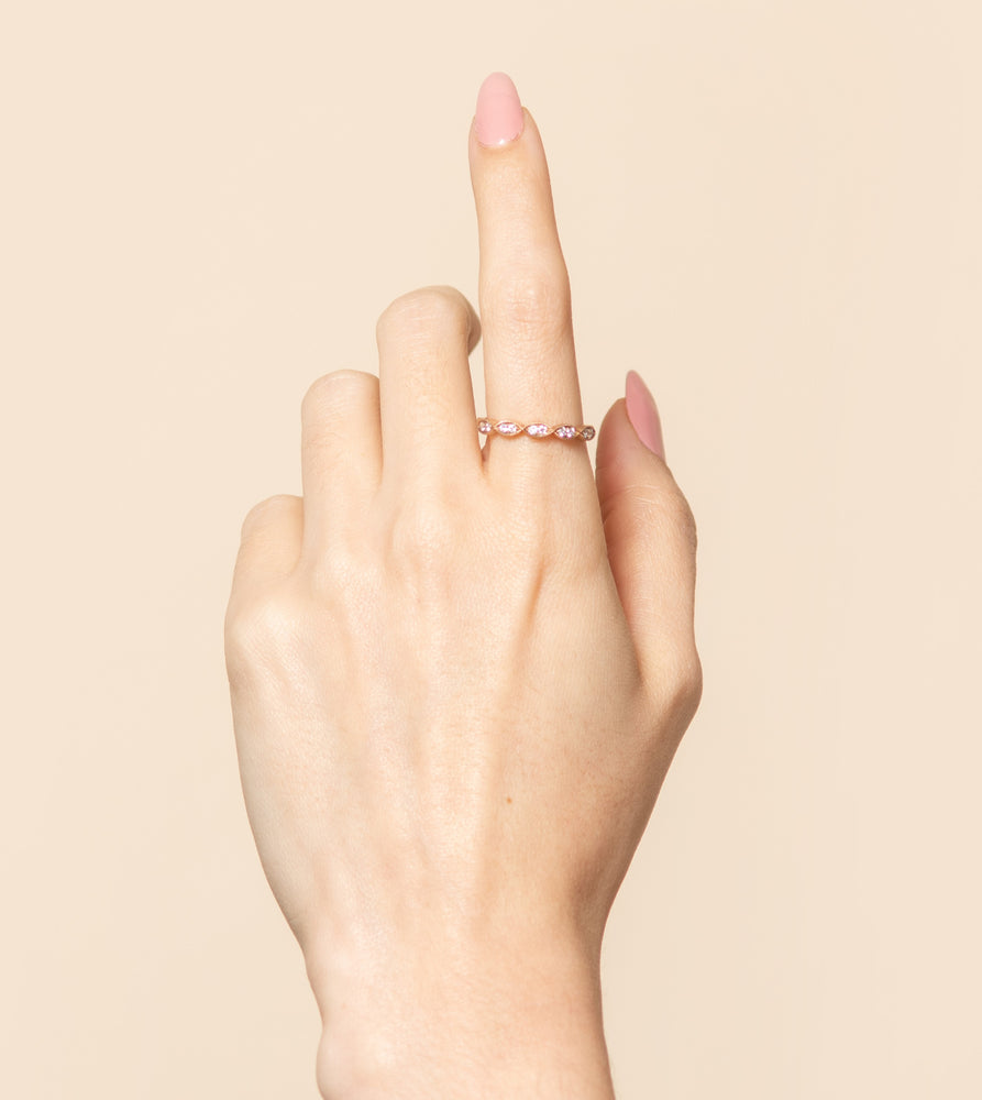 Diamond Marquise Band - 14K - OLIVE & CHAIN Fine Jewelry