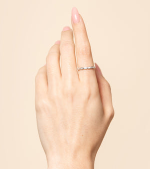 Diamond Baguette Bezel Set Band - 14K - OLIVE & CHAIN Fine Jewelry