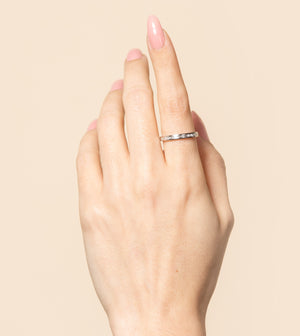 Diamond Baguette Channel Set Band - 14K - OLIVE & CHAIN Fine Jewelry
