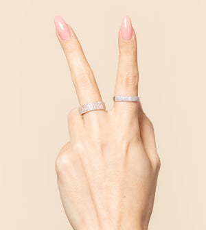 Diamond Cigar Band - 14K  - Olive & Chain Fine Jewelry