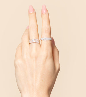 Diamond Cigar Band - 14K  - Olive & Chain Fine Jewelry