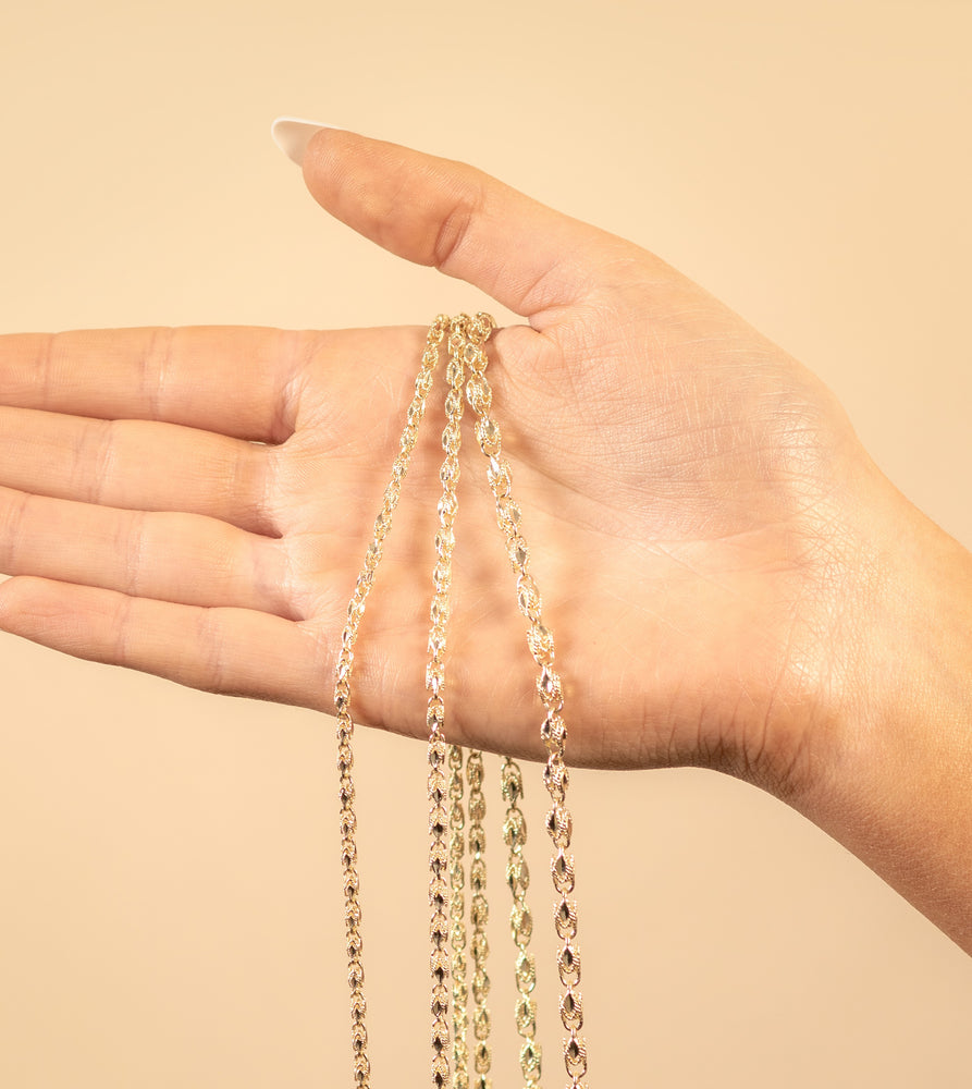 10k Gold Turkish Rope Chain Necklace – OLIVE & CHAIN