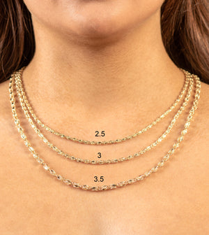 10k Gold Turkish Rope Chain Necklace - 14K - OLIVE & CHAIN Fine Jewelry