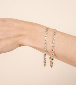 14k Valentino Tri-Color Chain Bracelet - 14K  - Olive & Chain Fine Jewelry